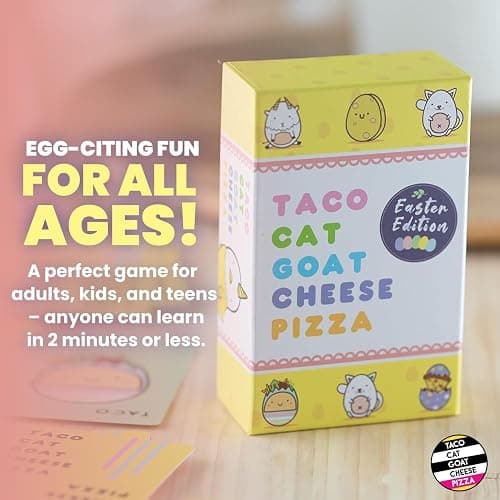 Taco Cat Goat Cheese Pizza - Easter Edition! Fun Seasonal Version of Our hit Game! Ages 8+, 10-15 Minutes to Play, 2-8 Players thumbnail 3