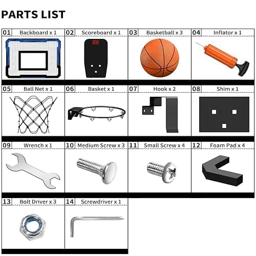 QDRAGON Basketball Hoop Indoor with Electronic Scorer, Mini Basketball Hoop with 3 Balls, Door Basketball Hoop Indoor Toys Gifts for Kid and Adult thumbnail 9