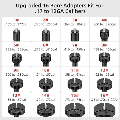 EZshoot Bore Sight Kit for .17 to 12GA Calibers BoreSighter with Button Switch Red Laser Bore Sight thumbnail 2