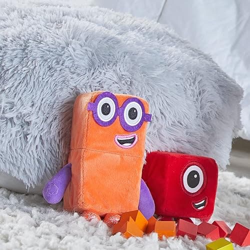hand2mind Numberblocks One & Two Playful Pals Plush, Numbers for Toddlers, Preschool Math Learning Toys, Stuffed Animal Plushies, Counting Blocks Stuffies, Kids Birthday Gifts, Easter Basket Stuffers - Toys thumbnail 5