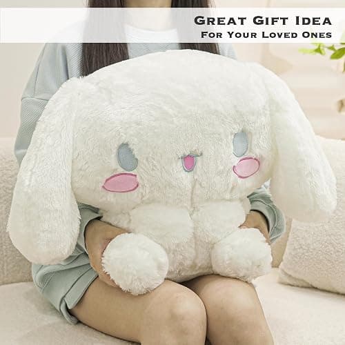Juju White Kawaii Plush (20 in) - Cute Stuffed Animal Kawaii Plushies - Peluche Big Stuffed Animals Plushie - Peluches Grandes Cute Plushies - Cool Stuff Plush - Plushy (Fun) thumbnail 7