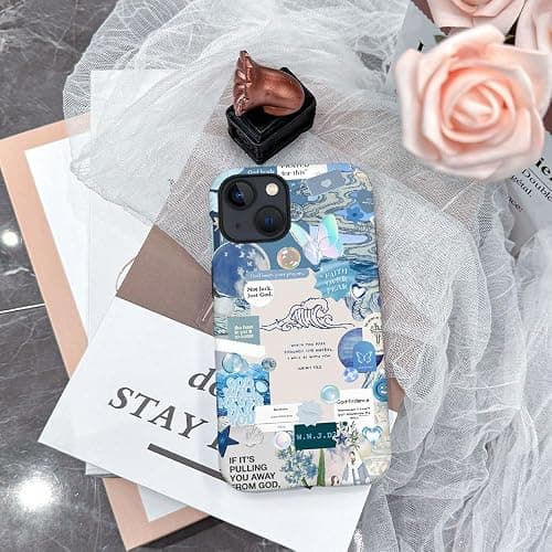 Case for iPhone 14 - Slim Fit Anti-Scratch Phone Case for Girl Women - Bible Verse Christian Faith Collage (Frosted) thumbnail 5
