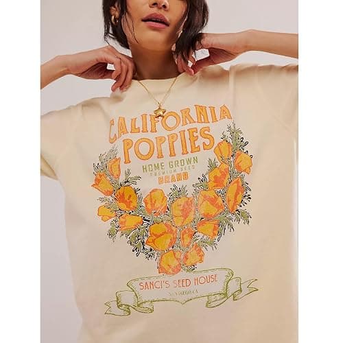 Women Cute Graphic Oversized Tees Fish Sardine Lobster Y2K Baggy T Shirts | Teen Girls Preppy Vintage Aesthetic Summer Tops thumbnail 4
