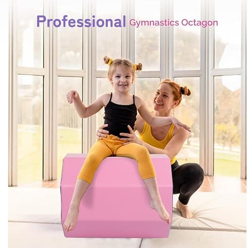 Matladin 20"x20" Gymnastics Octagon Skill Shape Tumbling Backbend Trainer Exercise for Preschool Kids Gym thumbnail 5