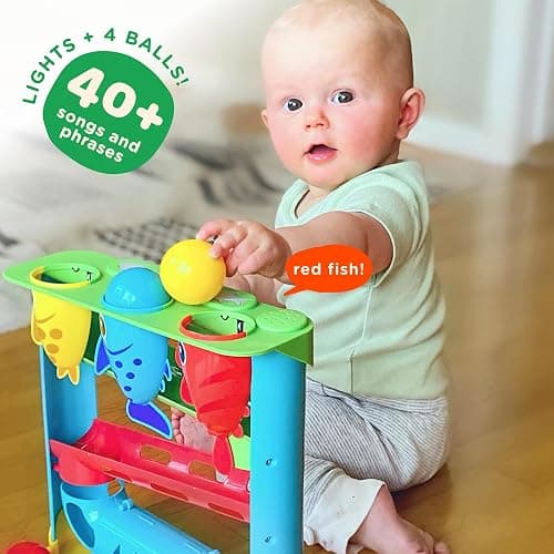 Move2Play, Feed The Fish | Interactive Baby & Toddler Toy | 1, 2+ Year Old Gift & Birthday Present | Boys & Girls Babies Ages 6, 7, 8, 9, 10, 12, 18, 24+ Months Old thumbnail 3
