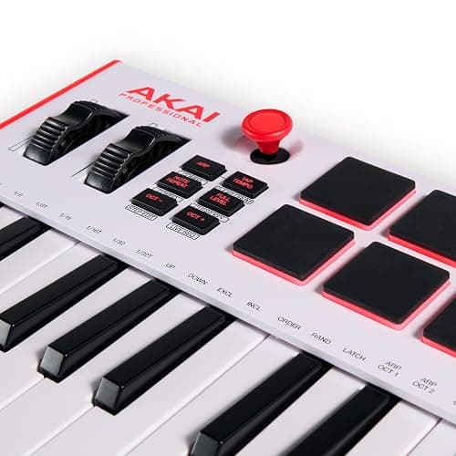 Akai Professional MPK Mini Plus - USB MIDI Keyboard Controller with 37 Mini Keys, 8 MPC Pads, Sequencer, MIDI/CV/Gate I/O and Native Instruments Sound Package, White Limited Edition thumbnail 18