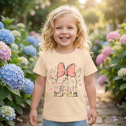 GLIGLITTR Magic Shirt for Toddler Baby Girls Magical Kingdom Tshirt Cute Castle Outfit Holiday Family Vacation Summer Tee Top thumbnail 3
