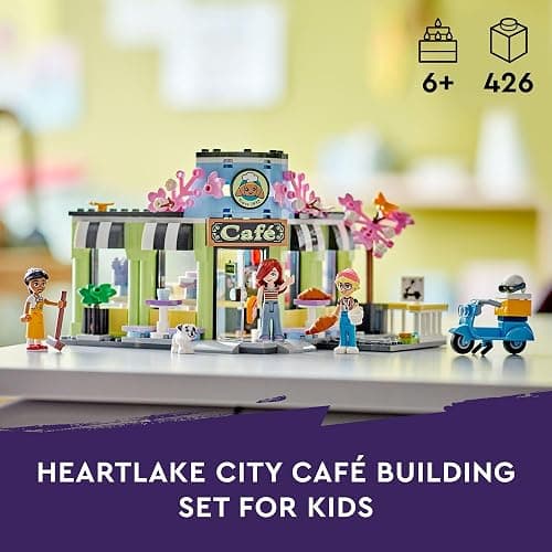 LEGO Friends Heartlake City Cafe Building Toys - Pretend Play Toys Figures & Playset for Kids, Girls & Boys, Ages 6+ - Imaginative Play W/Mini Dolls - Birthday Gift Idea - 42618 thumbnail 2
