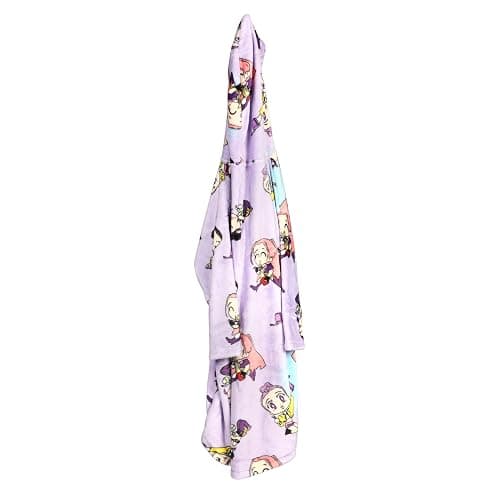 Jay Franco Kpop Demon Hunters Huntrix Kids Hooded Blanket Purple 24x32 thumbnail 5