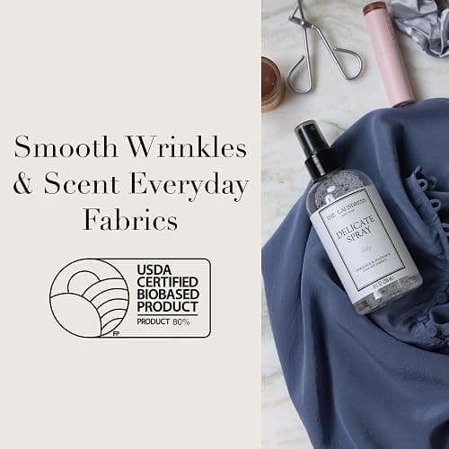 The Laundress Delicate Fabric Spray, Wrinkle Release Spray, Upholstery and Linen Spray, Silk & Lingerie Refresher, Lady Scent, Citrus, Rosewood, Musk, 8 Fl Oz thumbnail 3