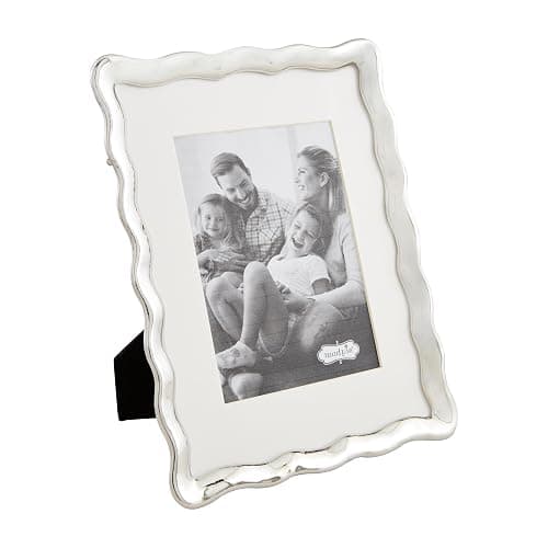 Mud Pie Wavy Metal 5X7 Frame; 11" X 8 1/2" - Image 1