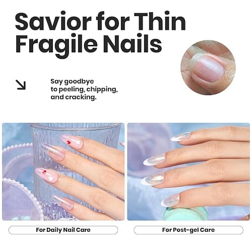Beetles Glitter Nail Polish Set, 6 Colors Pastel Quick Dry Nail Polish | Pearl Regular Nail Polish, Long Lasting Shine DIY Manicure Gift for Women Girl - Nails Art thumbnail 5