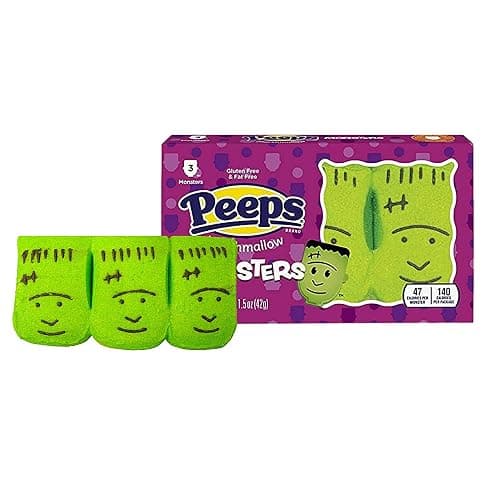 Halloween Peeps Marshmallows, Assorted Characters, 12 Count (Pack of 4) | Monster, Pumpkin, Sugar Skulls, and Ghost Shapes, Classic Peeps Taste, Seasonal Candy, 12 Total Pieces thumbnail 4