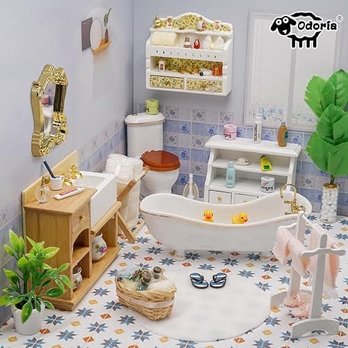 Odoria 1/12 Miniature Baby Nursery Furniture Set Dollhouse Accessories thumbnail 8