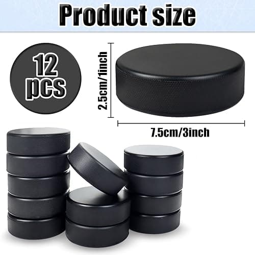 12 Soft Foam Hockey Balls, High-Visibility Low-Bounce Stress Balls Knee Hockey Pucks for Kids Indoor Hockey Practice Adult Floor Game, 2 Types thumbnail 2