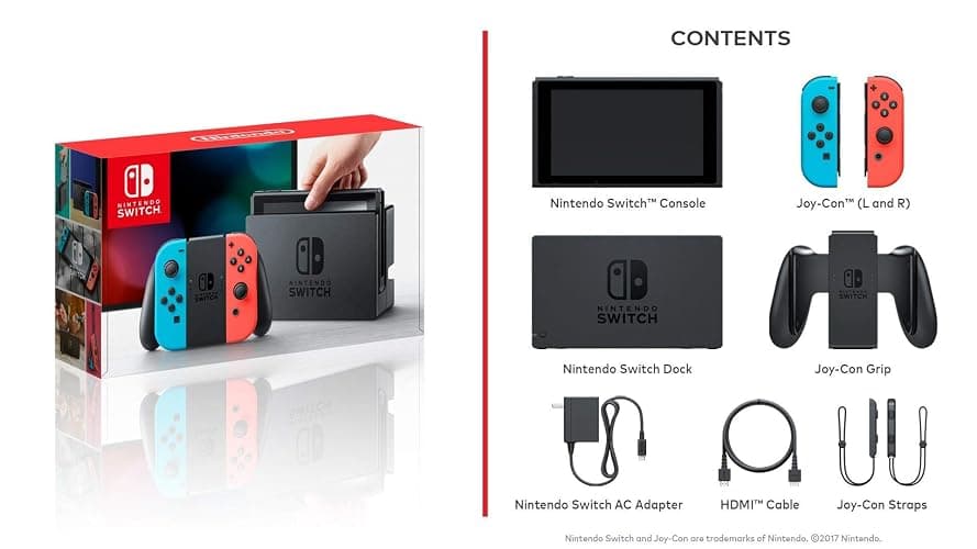 Nintendo Switch – Neon Red and Neon Blue Joy-Con (Renewed) thumbnail 7