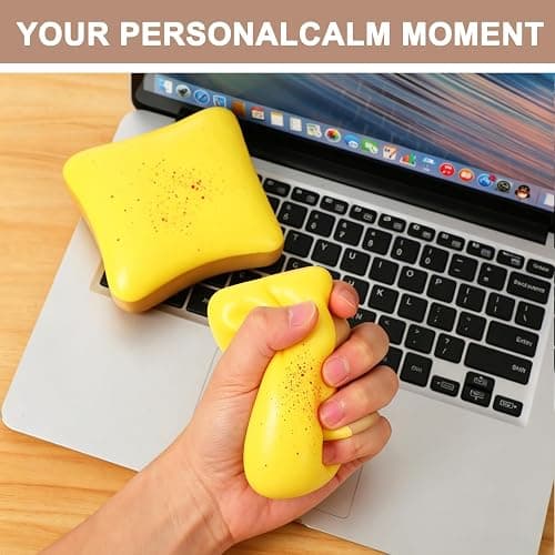 2pcs Bread Squishy, Slow Rising Squishy Butter Bread, Realistic Toast Squishy Toy, Soft Sticky Squishy Toy for Anxiety Stress Relief thumbnail 7