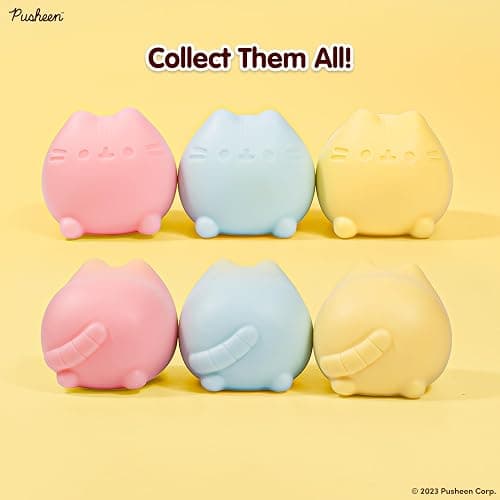 Hamee SquiSHU Laydown Pusheen the Cat - 1 Pc. (Mystery - Blind Box) | Pull Stretchy Dough Fidget Squishy Sensory Toy Soft Squeeze Ball Hand Therapy Relaxing Calming Soothing Gift for Kids, Adults thumbnail 3