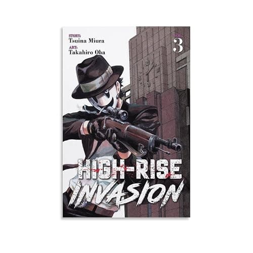 Anime Poster High-Rise Invasion Art Poster Art Poster Canvas Painting Decor Wall Print Photo Gifts Home Modern Decorative Posters Framed/Unframed 08x12inch(20x30cm) - Image 1