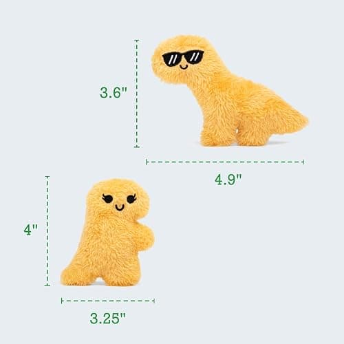 Emotional Support Dino Nuggies by Relatable, Cuddly Stuffed Animals and Dinosaur Toys, Great Gift Ideas for Loved Ones of All Ages, Includes 5 Dinosaur Plushies with Carrying Basket thumbnail 8