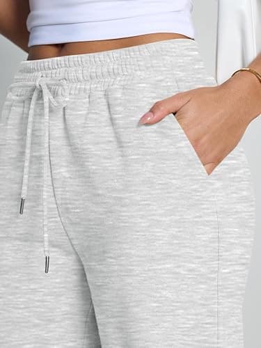 Trendy Queen Womens Wide Leg Fleece Lined Sweatpants Winter Baggy Lounge Travel Pants Fashion Outfits 2025 Joggers Clothes thumbnail 5