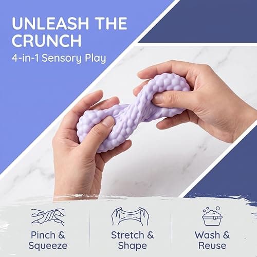 2026 New Crunchy Squishy Stress Balls with Sand & Sensory Beads,Ice Skin Crunchy Stress Balls for Anxiety Relief Focus, Squeeze Fidget Toys for Home Office or Travel.(4pcs) thumbnail 3
