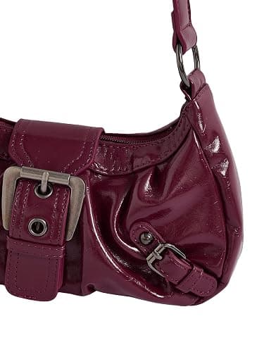 Verdusa Women's Y2k Purse Goth Handbag Buckle Punk Hobo Shoulder Bag Clutch Purses Bags | Top Handle, Buckle, Punk, Purses, Bags thumbnail 5