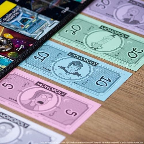 Monopoly Rick and Morty Board Game | Based on the hit Adult Swim series Rick & Morty | Offically Licensed Rick Morty Merchandise | Themed Classic Monopoly Game thumbnail 6