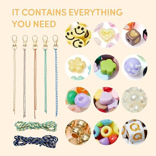 zackal DIY Bracelet Making Kit for Women - 421 Pcs Jewelry Beads Set, Makes 5 Handmade Bracelets, Craft Supplies with Pony Beads & Letter Beads for Adults thumbnail 4