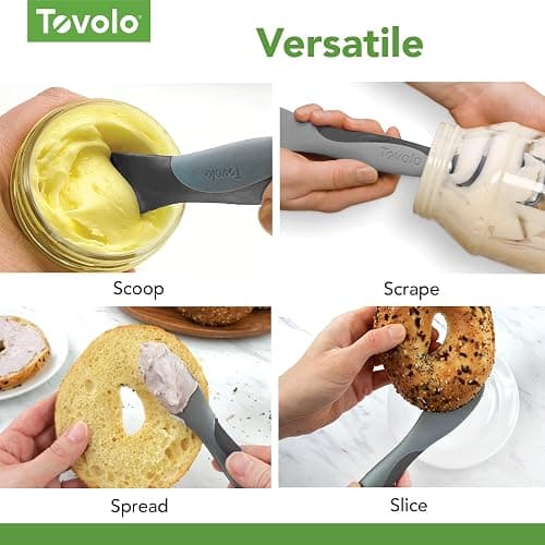 Tovolo Scoop & Spread Tool – Dual-Ended Silicone & Nylon Kitchen Utensil for Spreading, Scraping, Scooping, Slicing – BPA-Free, Heat-Resistant, Dishwasher Safe thumbnail 5