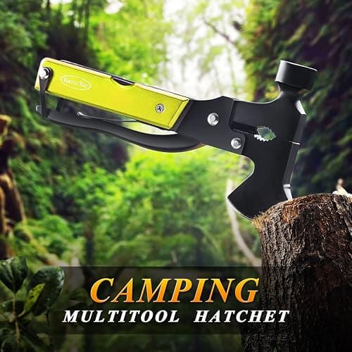 Christmas Gifts for Men Dad, RoverTac Multitool Axe for Mens Gifts, Gifts for Dad Husband Dad Boyfriend, Christmas Gifts Mens Stocking Stuffers-14 in 1 Multi Tool Axe Hatchet thumbnail 4