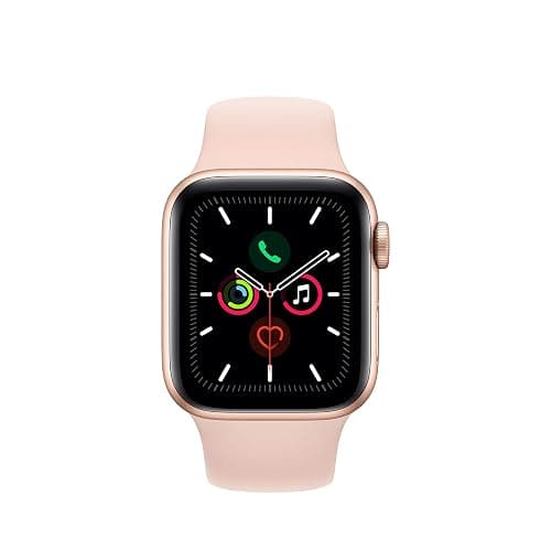 Apple Watch Series 5 (GPS + Cellular, 44MM) - Gold Aluminum Case with Pink Sand Sport Band (Renewed) thumbnail 2