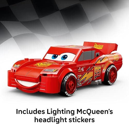 LEGO Speed Champions Lightning McQueen Toy - Disney Pixar Cars Building Blocks for Kids, Boys & Girls, Ages 9+ - Pretend Play Race Car & Bedroom Shelf Display - 77255 thumbnail 5