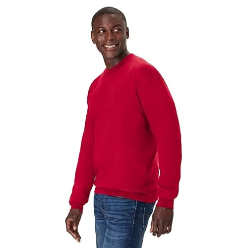 Hanes mens Ultimate Sweatshirt, Heavyweight Fleece Sweatshirt, Crewneck Pullover for Men thumbnail 4