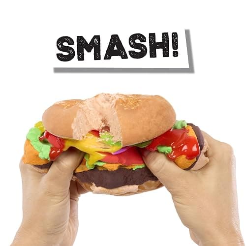 Slime Life Cheeseburger DIY Slime Kit - Unboxing Ingredients to Make, Smash, and Stretch Your Food Slime, Ages 8+ thumbnail 6