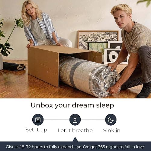 Luxysea Full Size Mattress 12 Inch Full Mattress Hybrid with Memory Foam and Pocket Springs for Motion Isolation Breathable and Cooling Comfort Medium Firm Support Fiberglass Free 365-Night Trial thumbnail 8