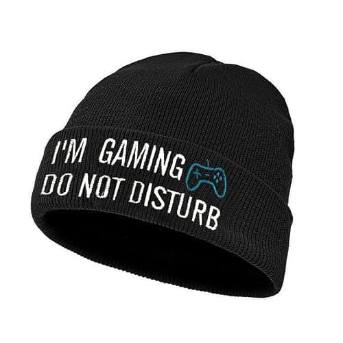 AffeGifts Gaming Gifts for Men and Boys Over 12 Year Old, Gaming Beanie Soft Knitted Hat Gamer Stocking Fillers for Teenage Boys Funny - Image 1