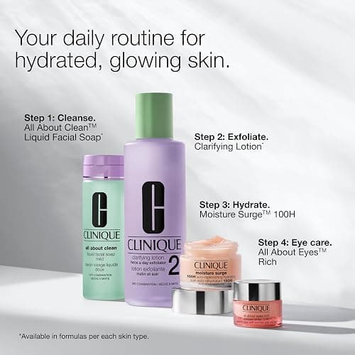 Clinique All About Eyes: Lightweight Eye Cream Vitamin C Formula + Rich Eye Cream Hyaluronic Acid Formula | Hydrating, Brightening, Depuffing thumbnail 10