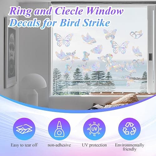 31 Pièces Suncatcher Sticker, Rainbow Prism Autocollant En Verre, Anti Collision Arc-En-Ciel Fenêtre, Diamètres Variés, Anti-Collision Statique Arc-En-Ciel, Décoration Lumineuse Pour Maison, Bureau thumbnail 4