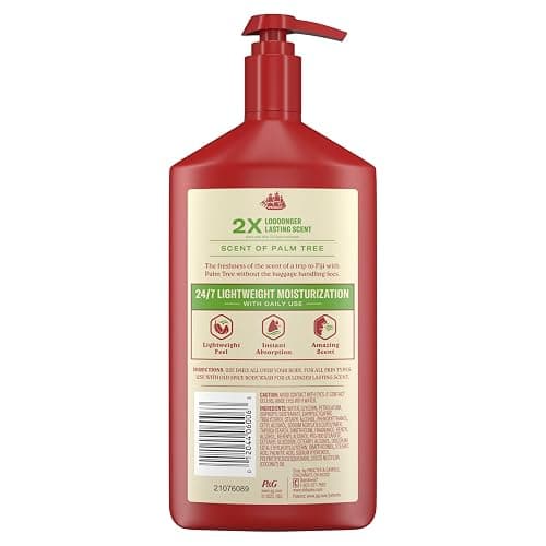 Old Spice Hand, Face & Body Lotion for Men, 24/7 Lightweight Moisturization with Amazing Scent, Instant Absorption, For All Skin Types, Fiji with Palm Tree Scent, 16 oz thumbnail 7