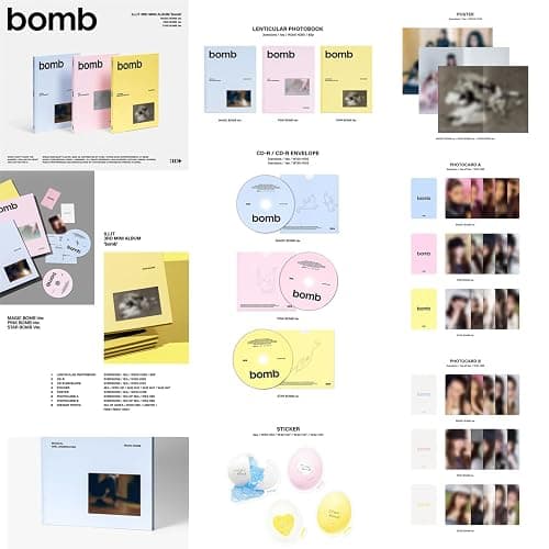ILLIT - 3rd Mini Album bomb PINK BOMB ver. Lenticular Photobook R + Sticker + Poster + Photocard thumbnail 2