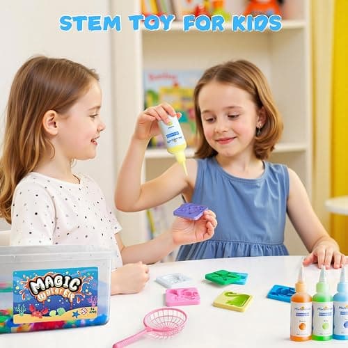 Magic Water Elf Toy Kit - 20 Magic Gels Aqua Water Fairy Pets - DIY Squishy Maker Toys - Creative Art Crafts Kits for Kids Activities - Birthday Gifts for Girls Boys Ages 6 7 8 9 10 Years Old thumbnail 3