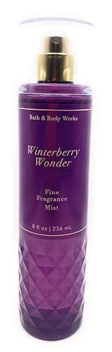 Bath & Body Works Winterberry Wonder Fine Fragrance Mist 8 Fluid Ounce Diamond Plate Decorative Bottle, Purple - Image 1