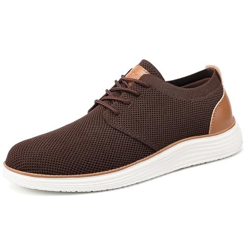 VILOCY Men's Fashion Dress Sneakers Casual Walking Shoes Business Oxfords Comfortable Breathable Lightweight Tennis thumbnail 2