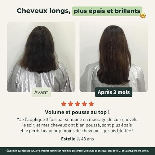 BIONOBLE Huile de Romarin pour Cheveux Bio - Favorise la Pousse et Ralentit la Chute - Huile Romarin Cheveux, Ricin, Argan, Jojoba - Rosemary Oil for Hair Growth - Flacon Verre, Pipette, Pompe - 50ml thumbnail 6
