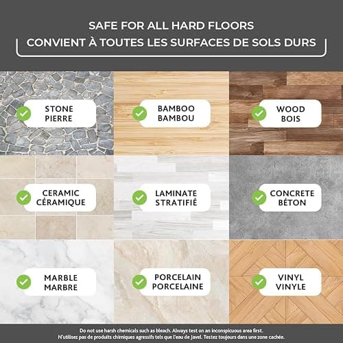 Vileda EasyWring Spin Mop & Bucket Floor Cleaning System with Power Mop Head | Hands-Free Wringing Mop Bucket | Extendable Handle | Safe on All Floor Types| Mop Refill Removes Tough Dirt and Grime thumbnail 7