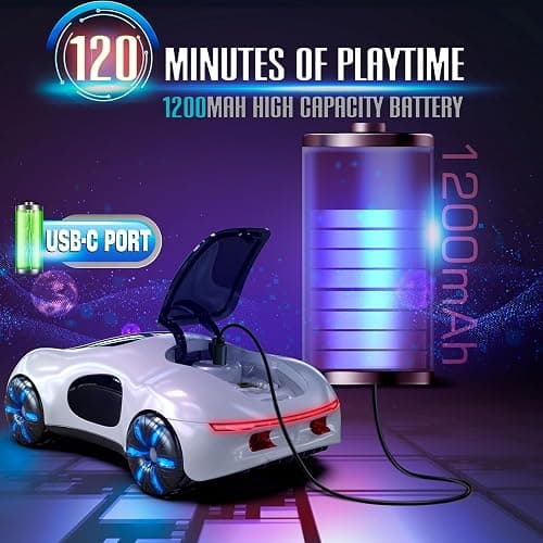 AEROQUEST Gesture Sensing Remote Control Car, Drift RC Stunt Car with Light Spray & Sound, 2.4GHz Hobby RC Cars Toy for Kids, 360° Rotate, Birthday Gifts for Boys Girls 4-12 thumbnail 4