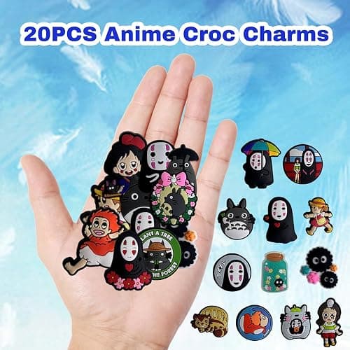 Yezmo 20PCS Anime Shoe Charms for Girls Boys Teens - Cute Cartoon Charms for Women's Bubble Slides Sandals Clogs Wristband Bracelet - Party Favor Birthday Gifts - Multi-ca thumbnail 2