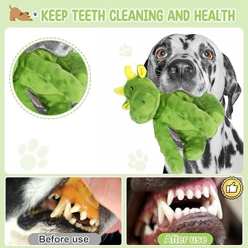 Letsmeet Squeaky Dog Toys Plush Dog Toy with Crinkle Paper Stuffed Durable Dog Chew Toys for Small Middle and Large Dogs thumbnail 4