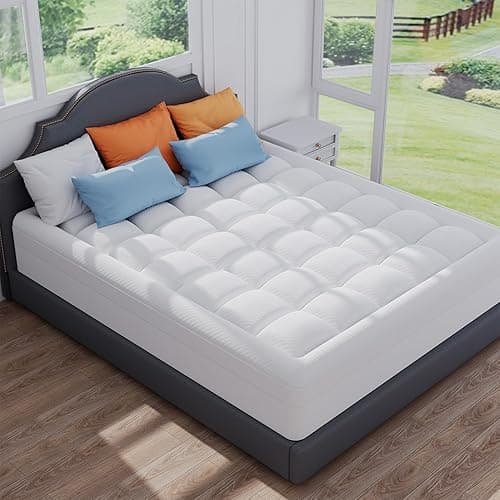 ELEMUSE Twin Size Dual Layer 3 Inch Memory Foam Mattress Topper, 2 Inch Cooling Gel Memory Foam and 1 Inch Thick Soft Pillow Top Mattress Pad Cover for Back Pain Relief, Bed Topper for Side Sleep - Twin - Plush Support(white) thumbnail 8